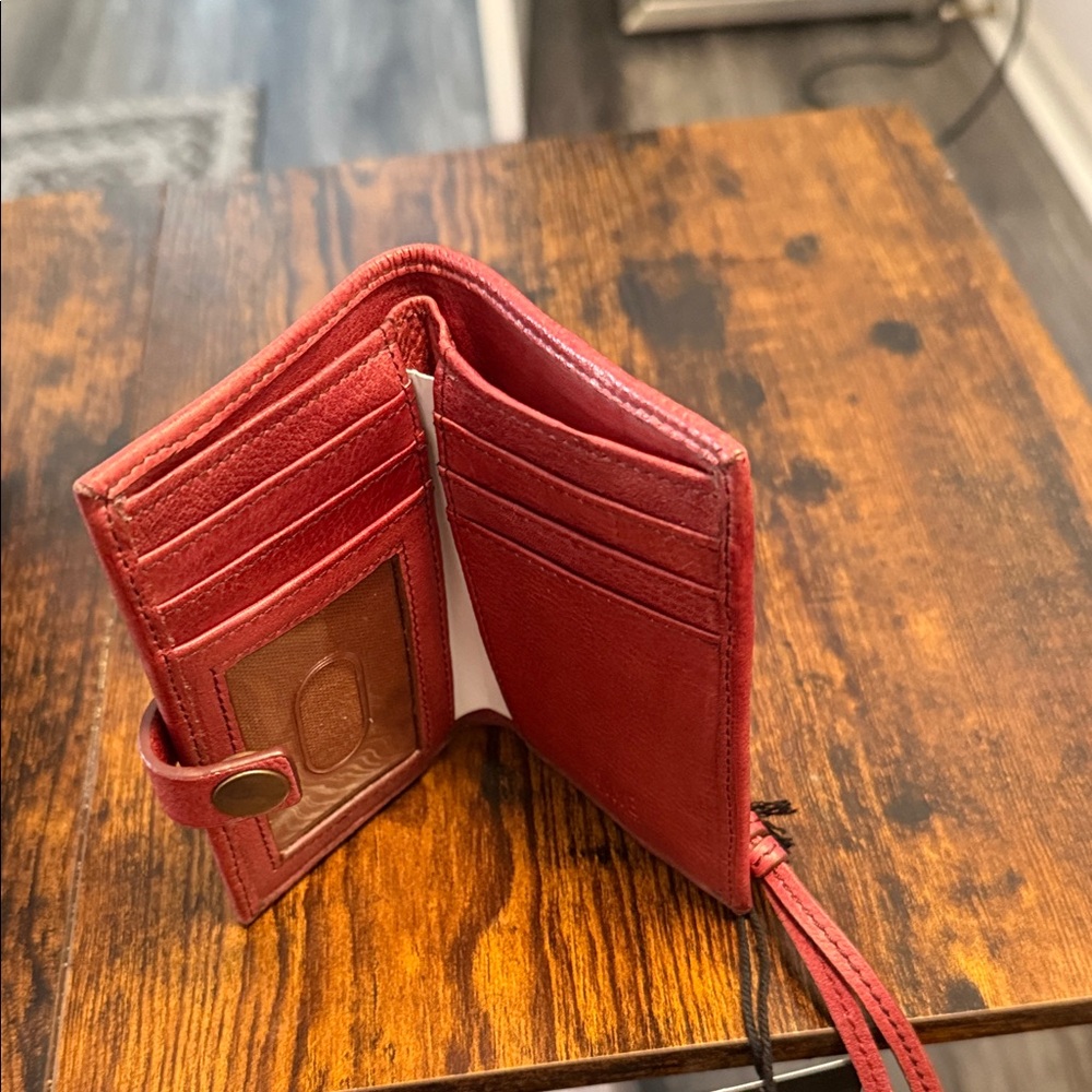 Frye Cherry Leather Wallet.. New! - Picture 3 of 5
